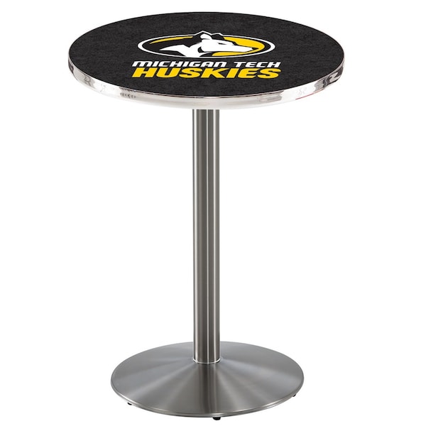 42" Stainless Steel Michigan Tech Pub Table